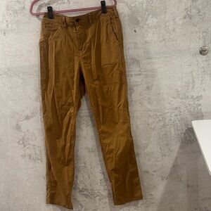 American Eagle Next Level Flex Relaxed Straight Pants 30x34 Camel Brown